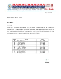 Date:10/6/2018 Ref:RCEE/PO/CIR/2018-19/001