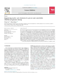 Engineering Nucleic Acid Chemistry for Precise and Controllable CRISPR