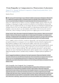 From Empathy to Compassion in a Neuroscience Laboratory