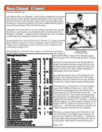 Moose Clabaugh, “62 Homers” ©Diamondsinthedusk.Com