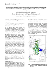 Relation Between Regional Lineament Systems and Geological