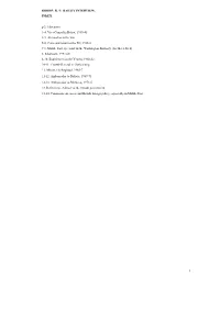 RW BAILEY INTERVIEW. INDEX. P 2. Education 3-4. Vice-Consul In