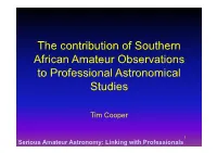 Tim Cooper, Keynote Address