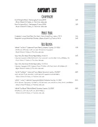 Captains List