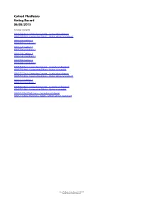Cofnod Pleidleisio Voting Record 06/05/2015