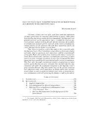 Constitutionality of Injunctions As a Remedy in Defamation Cases