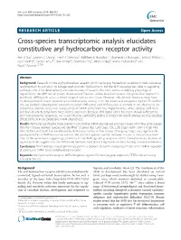Cross-Species Transcriptomic Analysis Elucidates Constitutive Aryl