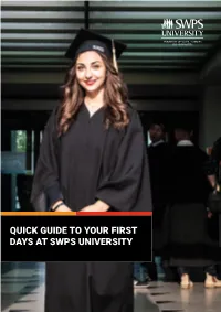 First Days at Swps University