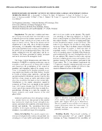 REMOTE SENSING of SEISMIC ACTIVITY on VENUS USING a SMALL SPACECRAFT: INITIAL MODELING RESULTS, A. Komjathy1, A. Didion1, B. Sutin1, B