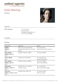Celia Haining Editor