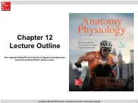 Chapter 12 Lecture Outline