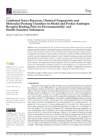 Combined Naïve Bayesian, Chemical Fingerprints and Molecular Docking