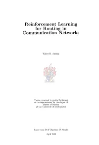 Reinforcement Learning for Routing in Communication Networks