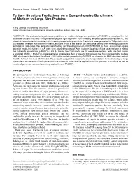 Tertiary Structure Predictions on a Comprehensive Benchmark of Medium to Large Size Proteins