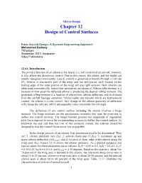Chapter 12 Design of Control Surfaces