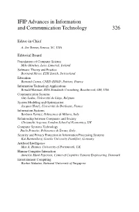 IFIP Advances in Information and Communication Technology 326