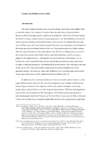 London and Middlesex in the 1660S Introduction: the Early Modern