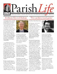 Rodman Elected Bishop 'Two Architectural Gems'