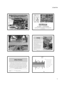 The Importance of Trees in Liveable Cities a Tree Urban Forestry