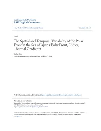The Spatial and Temporal Variability of the Polar Front in the Sea of Japan