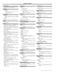 General Index