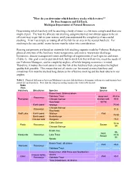 How Do You Determine Which Hatchery Stocks Which Waters?