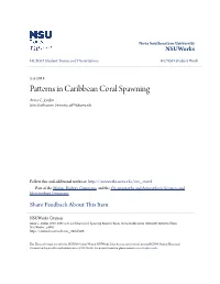 Jordan 2018 Patterns in Caribbean Coral Spawning