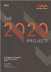 Report First Nations Community Consultation Report 2019