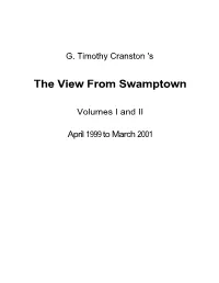 The View from Swamptown