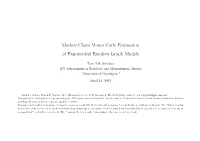 Markov Chain Monte Carlo Estimation of Exponential Random Graph Models