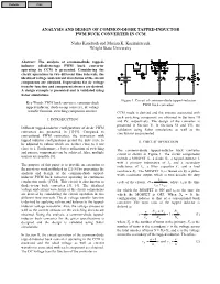 Analysis and Design of Common-Diode Tapped-Inductor Pwm Buck Converter in Ccm