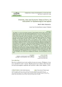 Diversity, Uses and Economic Value of Ferns: an Instrument for Epistemological Perception