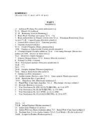 SCHEDULE I (Sections 2, 8,9,11, 40,41, 48,51, 61 & 62)