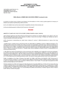 ANSWERED ON:18.07.2014 DEMONSTRATION by WIDOWS Nath Shri Chand
