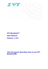 IVT Bluesoleil™ User Manual Version: 1.6.0