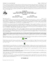 J.P. Morgan Securities LLC, the Initial Remarketing Agent for Each Subseries of 2005C Bonds (The “Remarketing Agent”) and Will Mature on the Dates Specified Above