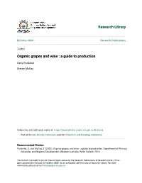 Organic Grapes and Wine : a Guide to Production