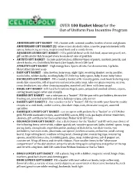 OVER 100 Basket Ideas for the out of Uniform Pass Incentive Program