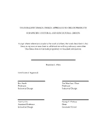 Culturalistic Design: Design Approach to Create Products