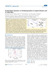 Excited-State Dynamics of Diindenoperylene in Liquid Solution and in Solid Films Valerie M