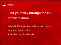 Find Your Way Through the X86 Firmware Maze