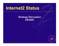 Internet2 Status
