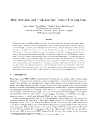 Risk Detection and Prediction from Indoor Tracking Data