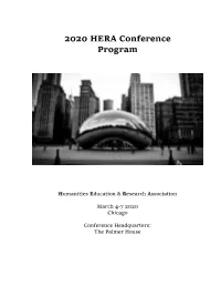 2020 HERA Conference Program