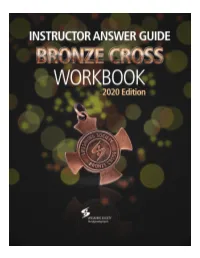 Bronze Cross Workbook Instructor Answer Guide