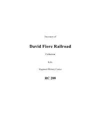 David Fiore Railroad