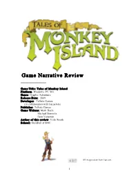 Game Narrative Review