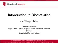 Introduction to Biostatistics