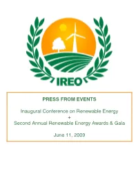 IREO Press from Events