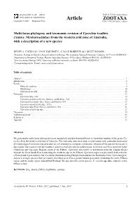 Multi-Locus Phylogeny and Taxonomic Revision of Uperoleia Toadlets